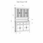 Буфет «Квадро-С» 1200 (олива серый 7002/антик 24)